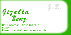 gizella menz business card